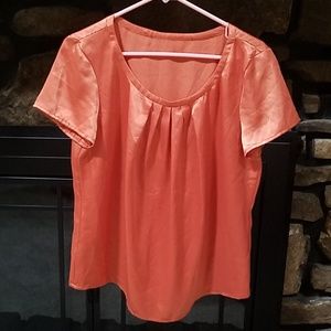 Satin Pleated Blouse